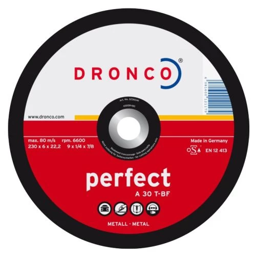 Disque à ébarber l'acier 115 x 6 x 22,23 mm - DRONCO - 3116040100 1 Disque à ébarber l'acier 115 x 6 x 22,23 mm - DRONCO - 3116040100