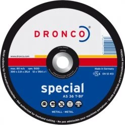 Disque à tronçonner acier Dronco AS 36 T