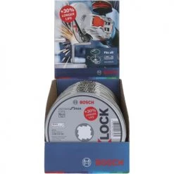 Boîte de 10 disques à tronçonner X-LOCK Standard pour Inox 125 x 1,6 mm T41 - BOSCH - 2608619364 -Accessoire de soudage Soldes AFD 137812