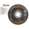 Pack 100 disques à tronçonner Rhodius 125 x 1,5 mm Inox XT70 M14/X-LOCK
