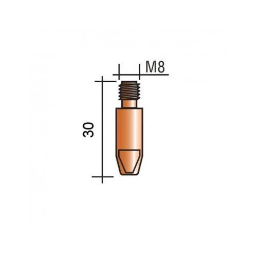 Tubes contact Abicor Binzel pour torches MB Binzel 3 Tubes contact Abicor Binzel pour torches MB Binzel – Image 3
