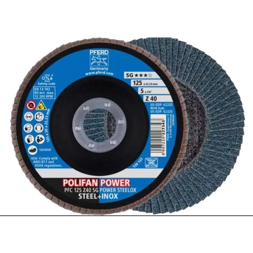 Disque à lamelle Pferd PFC 125 Z 40 SG POWER STEELOX - 67784125 1 Disque à lamelle Pferd PFC 125 Z 40 SG POWER STEELOX - 67784125