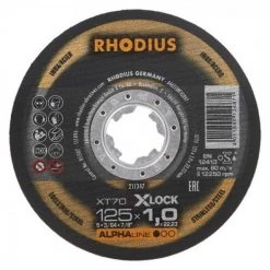 Pack de 50 disques à tronçonner Rhodius inox XT70 M14 / X-LOCK 125 x 1,5 mm